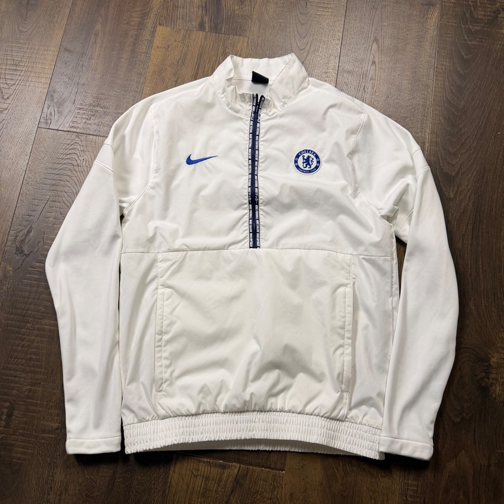 Nike Chelsea FC All Weather Raglan Jacket Men's Small White CJ6823-100